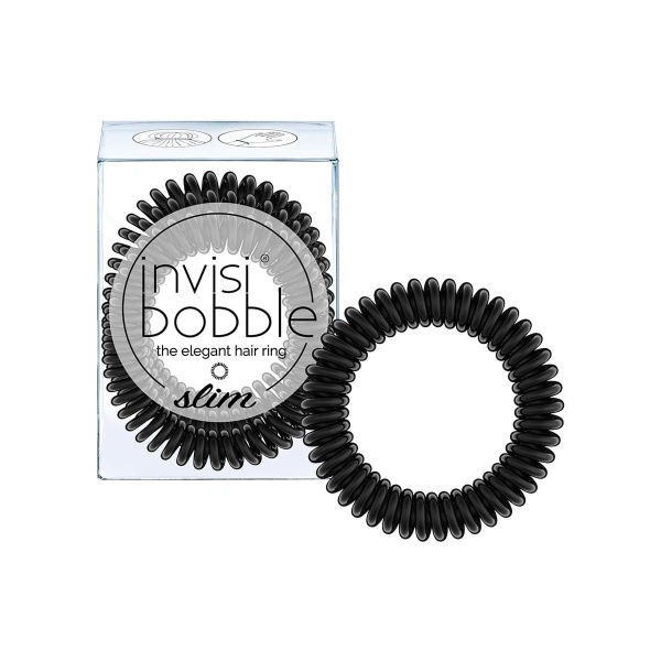 invisibobble SLIM_TrueBlack_Packaging + Single invisibobble SLIM_TrueBlack_Packaging + Single