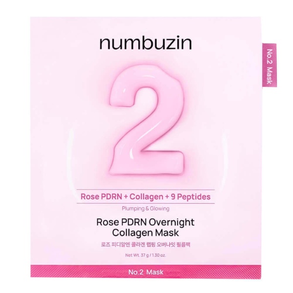 numbuzin-No.2-Rose-PDRN-Overnight-Collagen-Mask